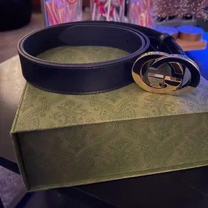 Gucci | Accessories | Gucci Belt Interlocking Two Metal Gold 